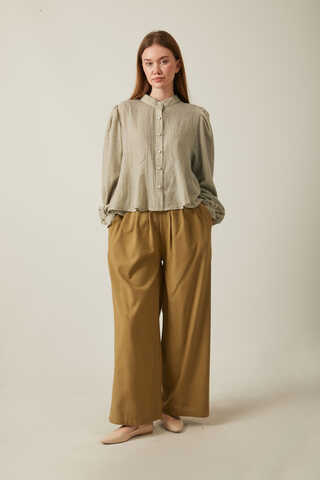 Short Voile Shirt Stone - 3