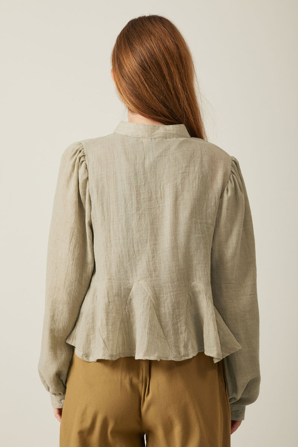 Short Voile Shirt Stone - 13