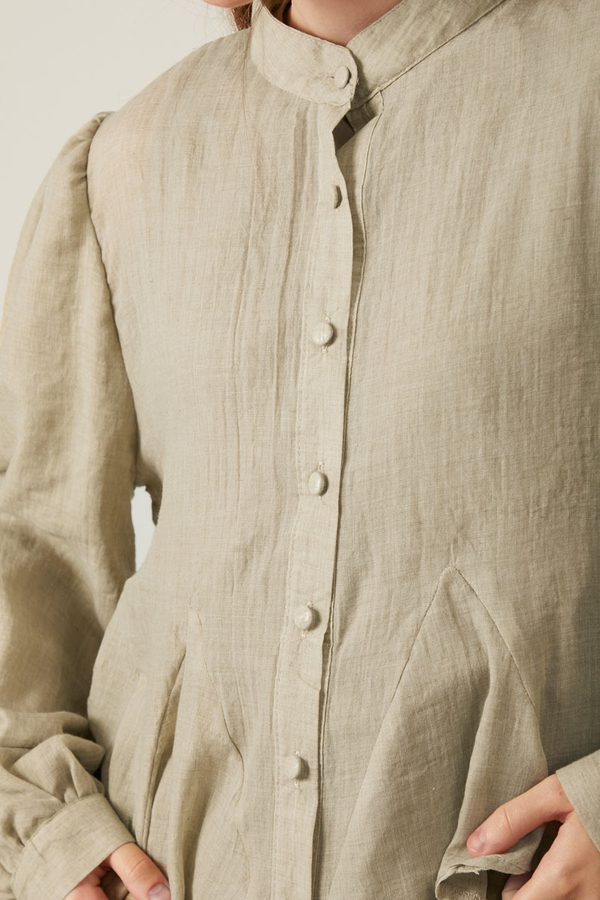 Short Voile Shirt Stone - 12