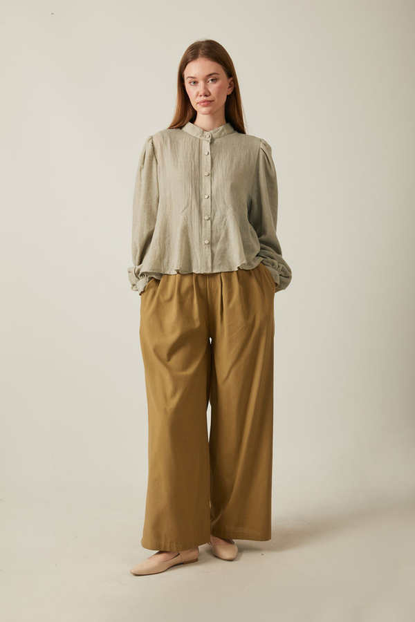 Short Voile Shirt Stone - 3