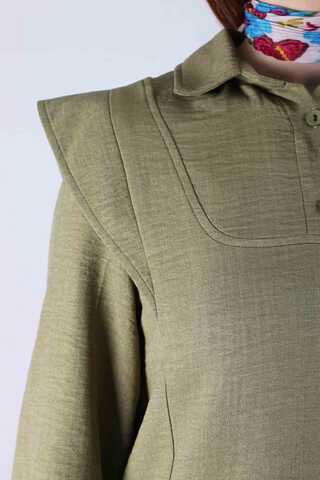 Shoulder Detailed Tunic Suit Khaki - 2