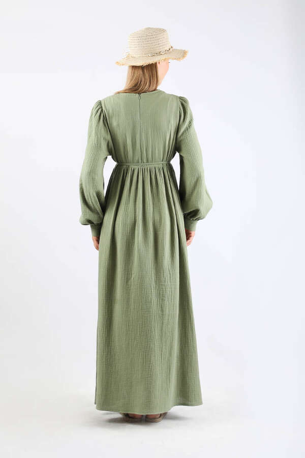 Side Gathered Dress Mint - 6