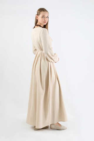 Side Gathered Dress Stone - 6