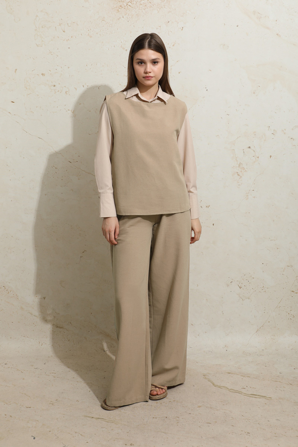 Sıfır Kol İkili Takım Camel 