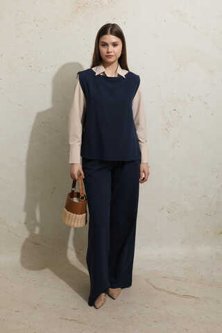 Sıfır Kol İkili Takım Lacivert - 2