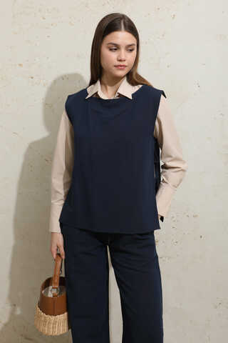 Sıfır Kol İkili Takım Lacivert - 3