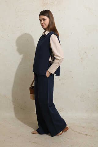 Sıfır Kol İkili Takım Lacivert - 8