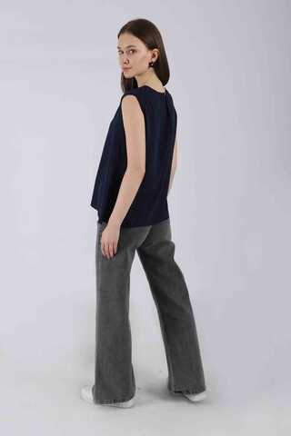 Sıfır Kol Kısa İçlik Lacivert - 3