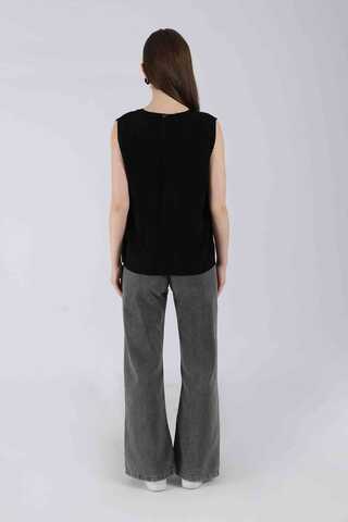 Sıfır Kol Kısa İçlik Siyah - 4