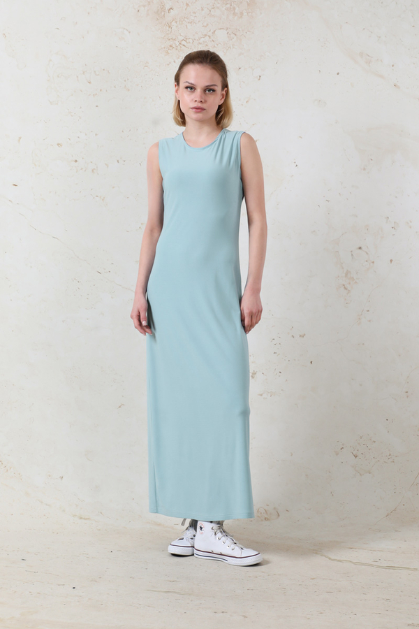 Likralı İç Elbise Bebe Mavisi (1)