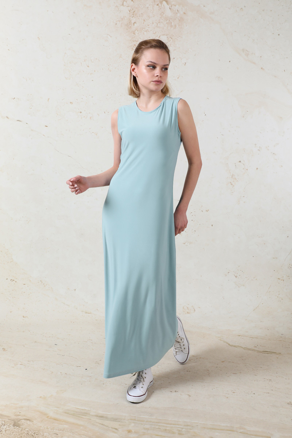 Likralı İç Elbise Bebe Mavisi - 5