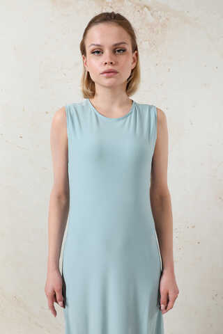 Likralı İç Elbise Bebe Mavisi - 6