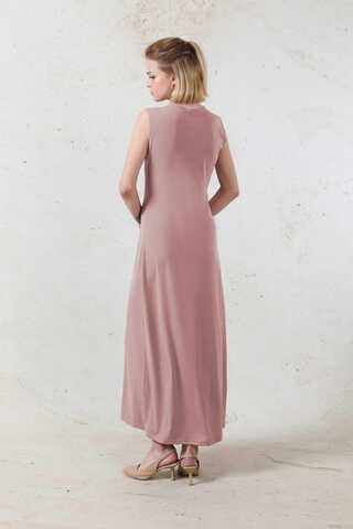 Likralı İç Elbise Gül Kurusu - 7