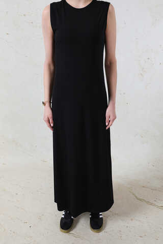 Likralı İç Elbise Siyah - 7