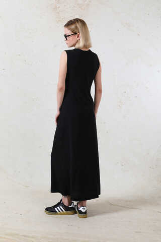 Likralı İç Elbise Siyah - 8