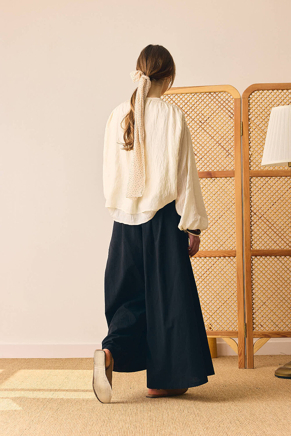 Şile Bezi Bol Pantolon Siyah - 7