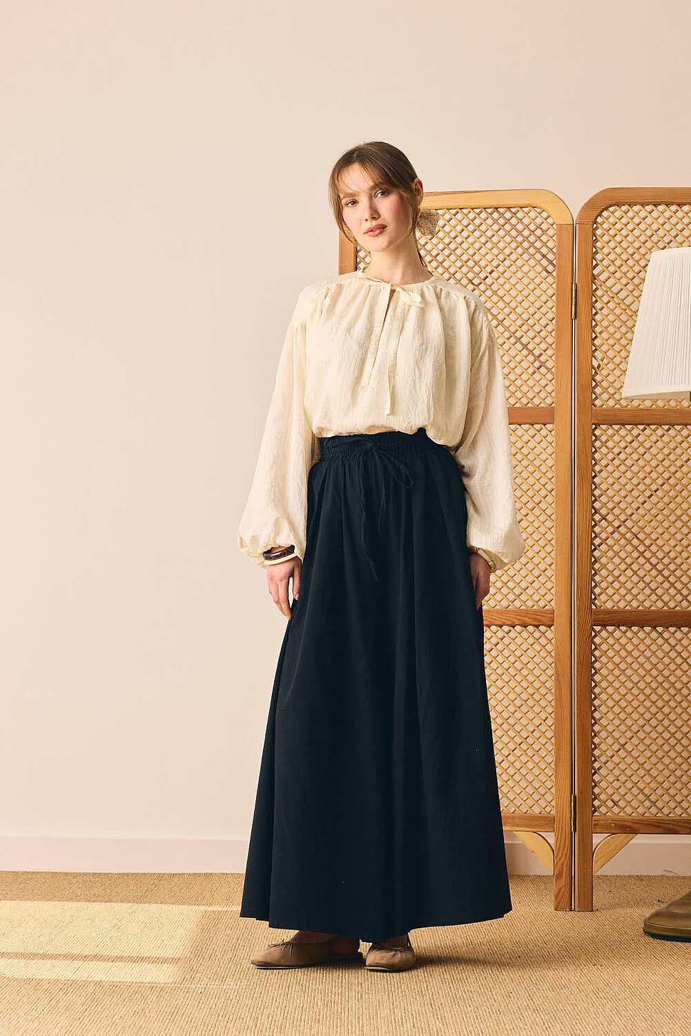 Şile Bezi Bol Pantolon Siyah - 4