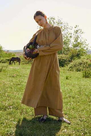 Şile Bezi Tunik Takım Camel - 11