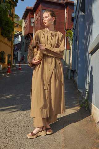 Şile Bezi Tunik Takım Camel - 2