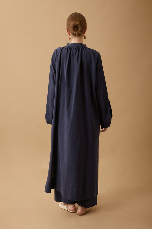 Şile Bezi Tunik Takım Lacivert - 11