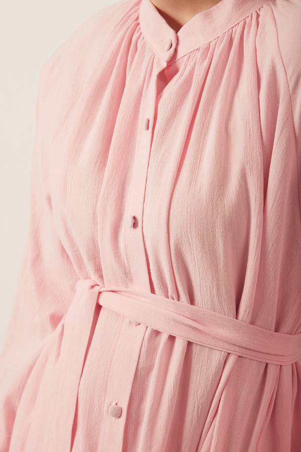 Şile Bezi Tunik Takım Pudra - 3