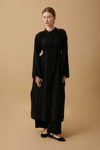 Şile Cloth Tunic Set Black - 1