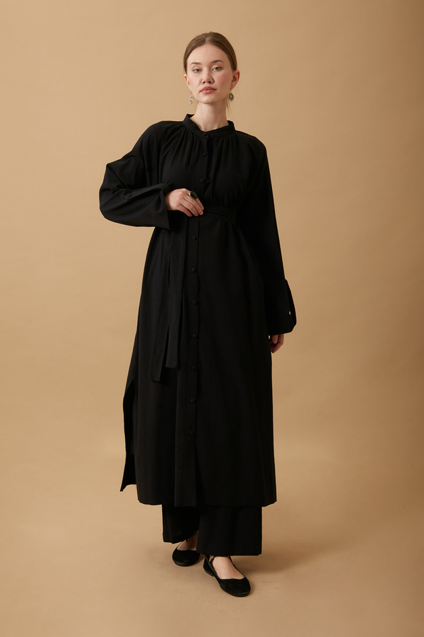 Şile Cloth Tunic Set Black - 3