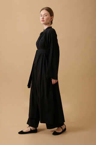Şile Cloth Tunic Set Black - 6