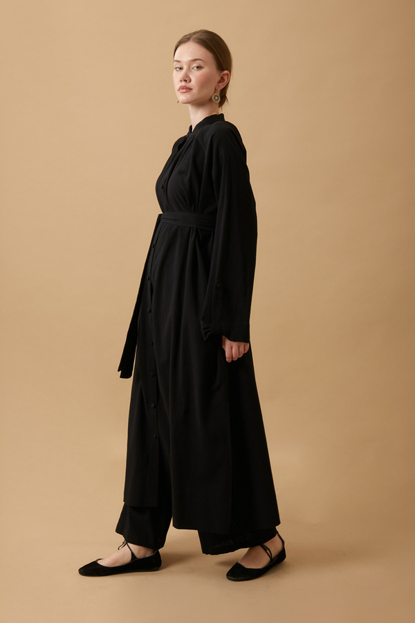 Şile Cloth Tunic Set Black - 6