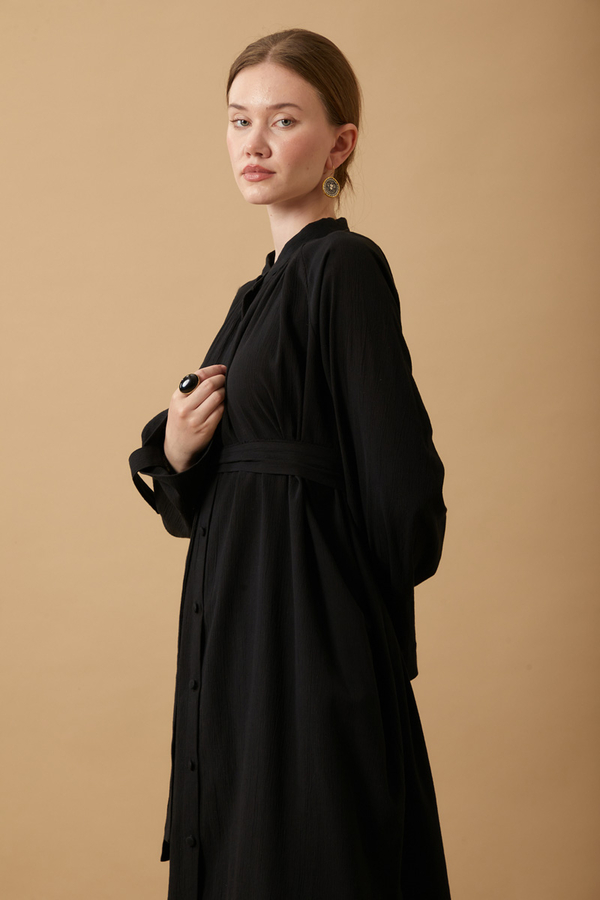 Şile Cloth Tunic Set Black - 7
