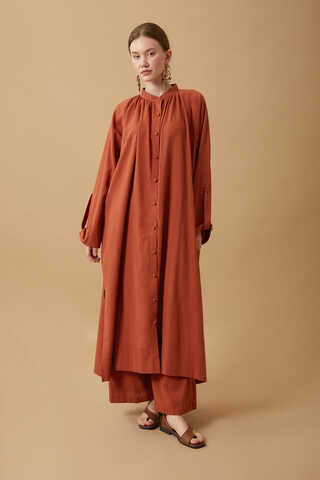 Şile Cloth Tunic Set Brick - 10