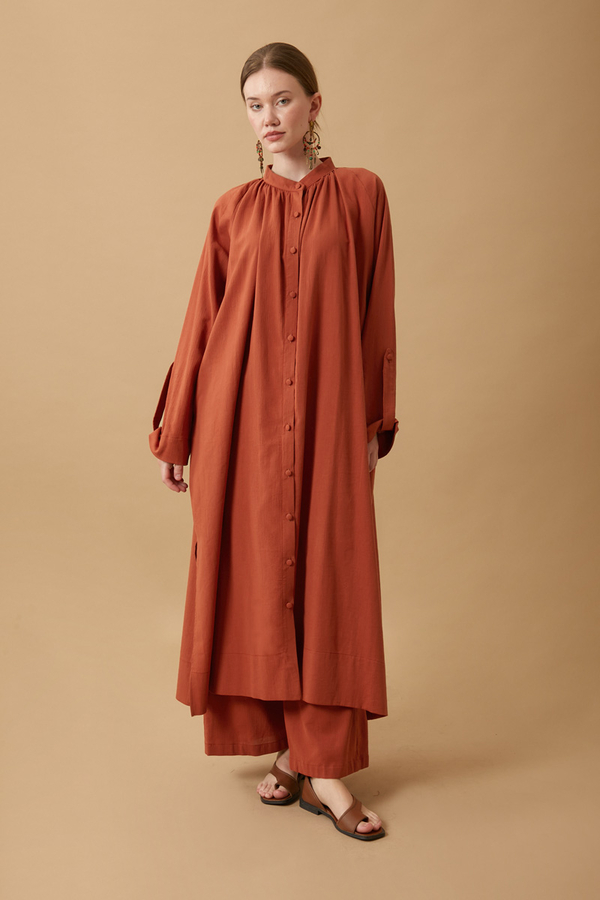 Şile Cloth Tunic Set Brick - 10