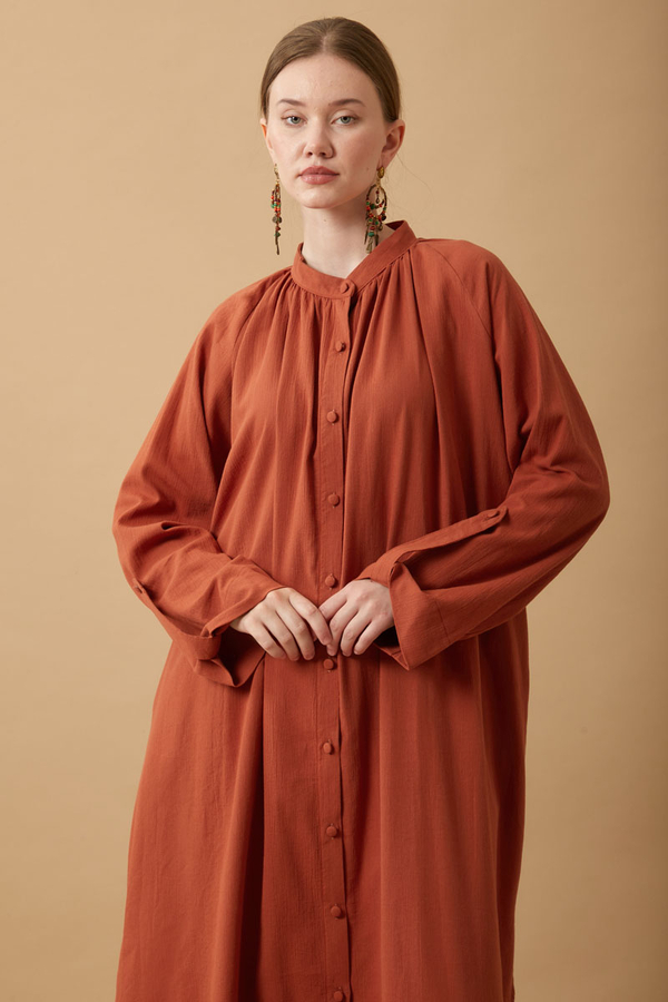 Şile Cloth Tunic Set Brick - 2