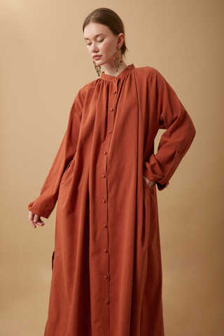 Şile Cloth Tunic Set Brick - 7