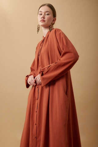 Şile Cloth Tunic Set Brick - 9