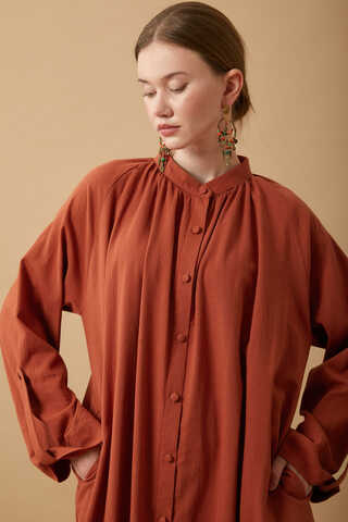 Şile Cloth Tunic Set Brick - 5