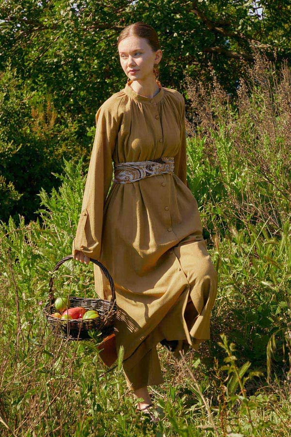 Şile Cloth Tunic Set Camel - 10