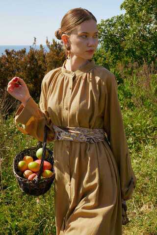 Şile Cloth Tunic Set Camel - 8