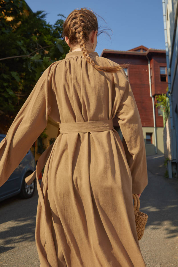 Şile Cloth Tunic Set Camel - 7