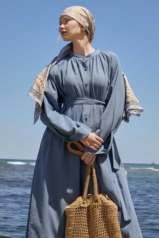 Şile Cloth Tunic Set Indigo - 14