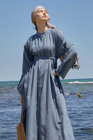 Şile Cloth Tunic Set Indigo - 12