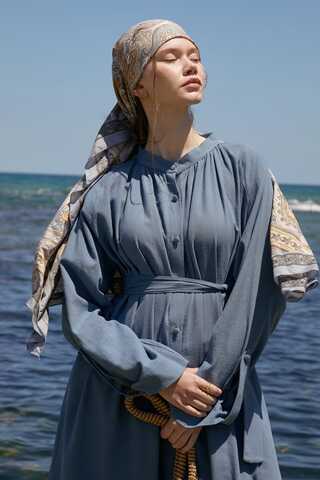 Şile Cloth Tunic Set Indigo - 2