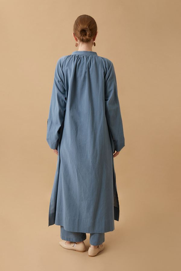 Şile Cloth Tunic Set Indigo - 22