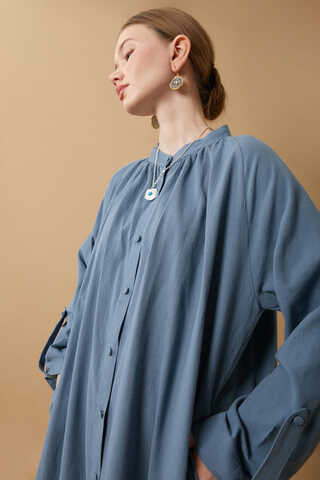 Şile Cloth Tunic Set Indigo - 21