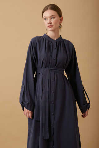 Şile Cloth Tunic Set Navy - 2
