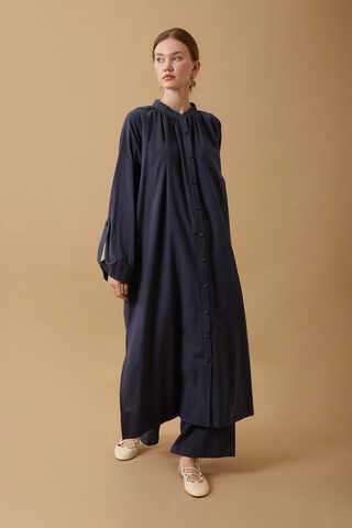 Şile Cloth Tunic Set Navy - 6