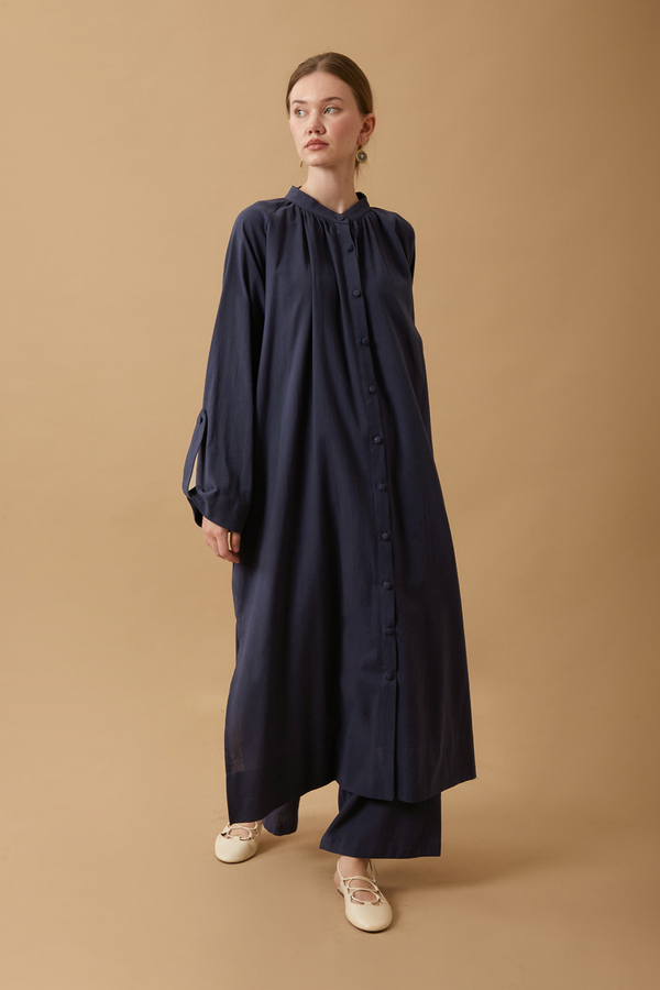 Şile Cloth Tunic Set Navy - 6
