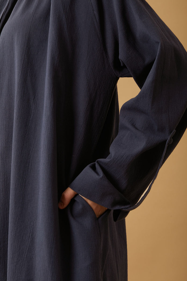Şile Cloth Tunic Set Navy - 9
