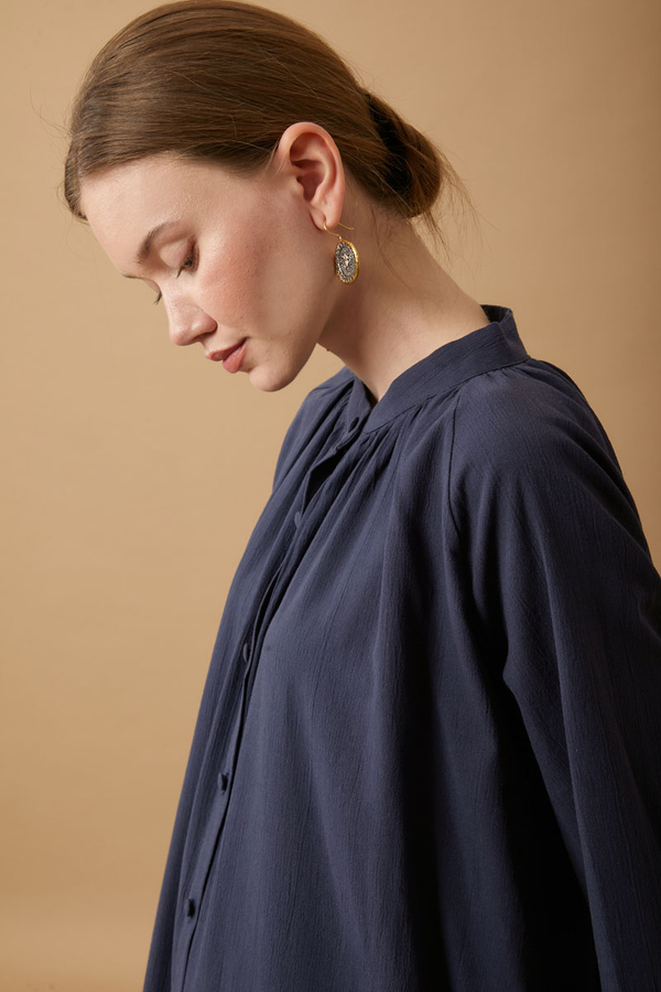 Şile Cloth Tunic Set Navy - 4