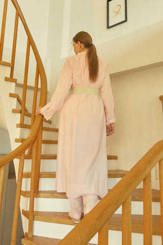 Şile Cloth Tunic Set Powder - 21